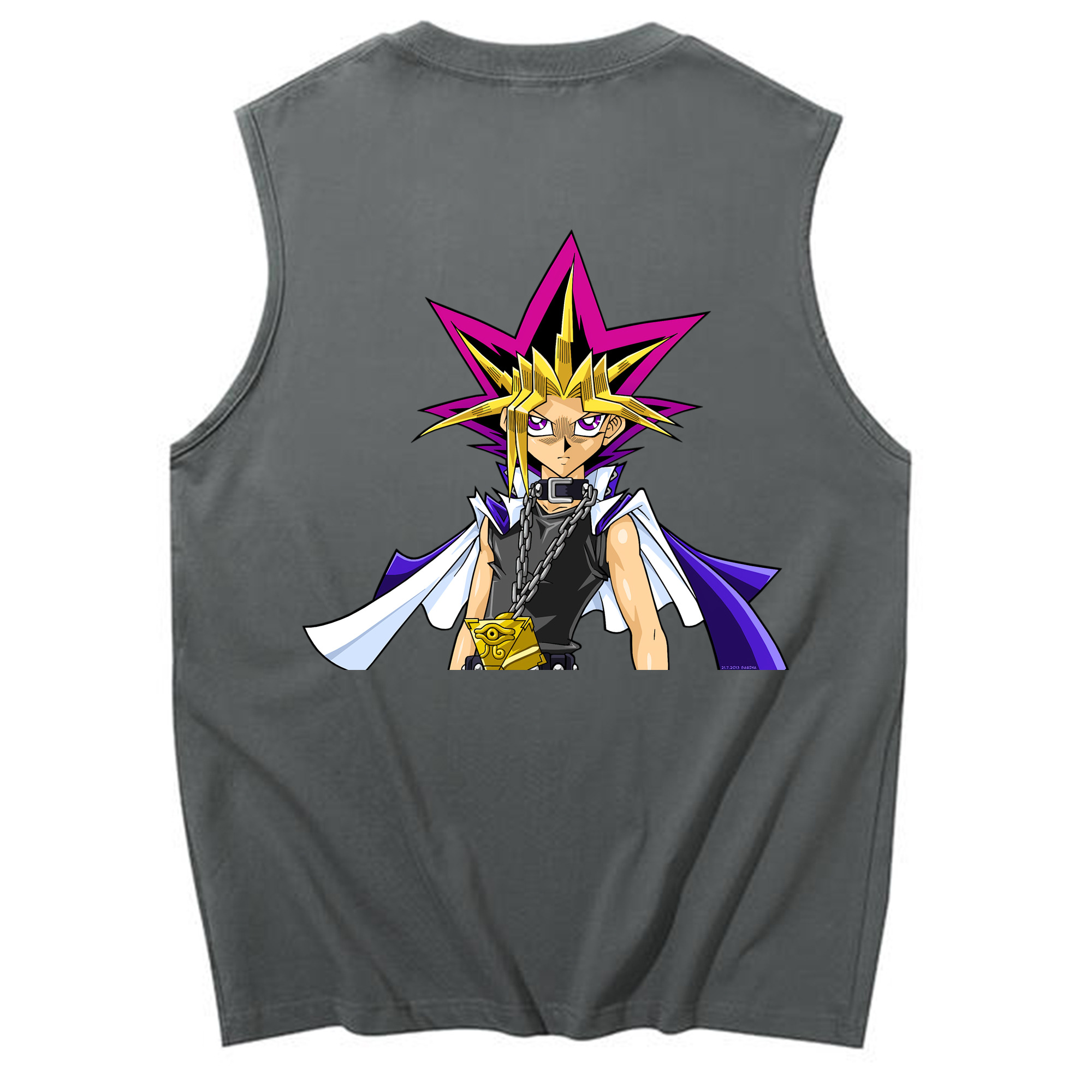 （画像用） 遊☆戯☆王 Yu-Gi-Oh! コットン100％タンクトップ（背面プリント）